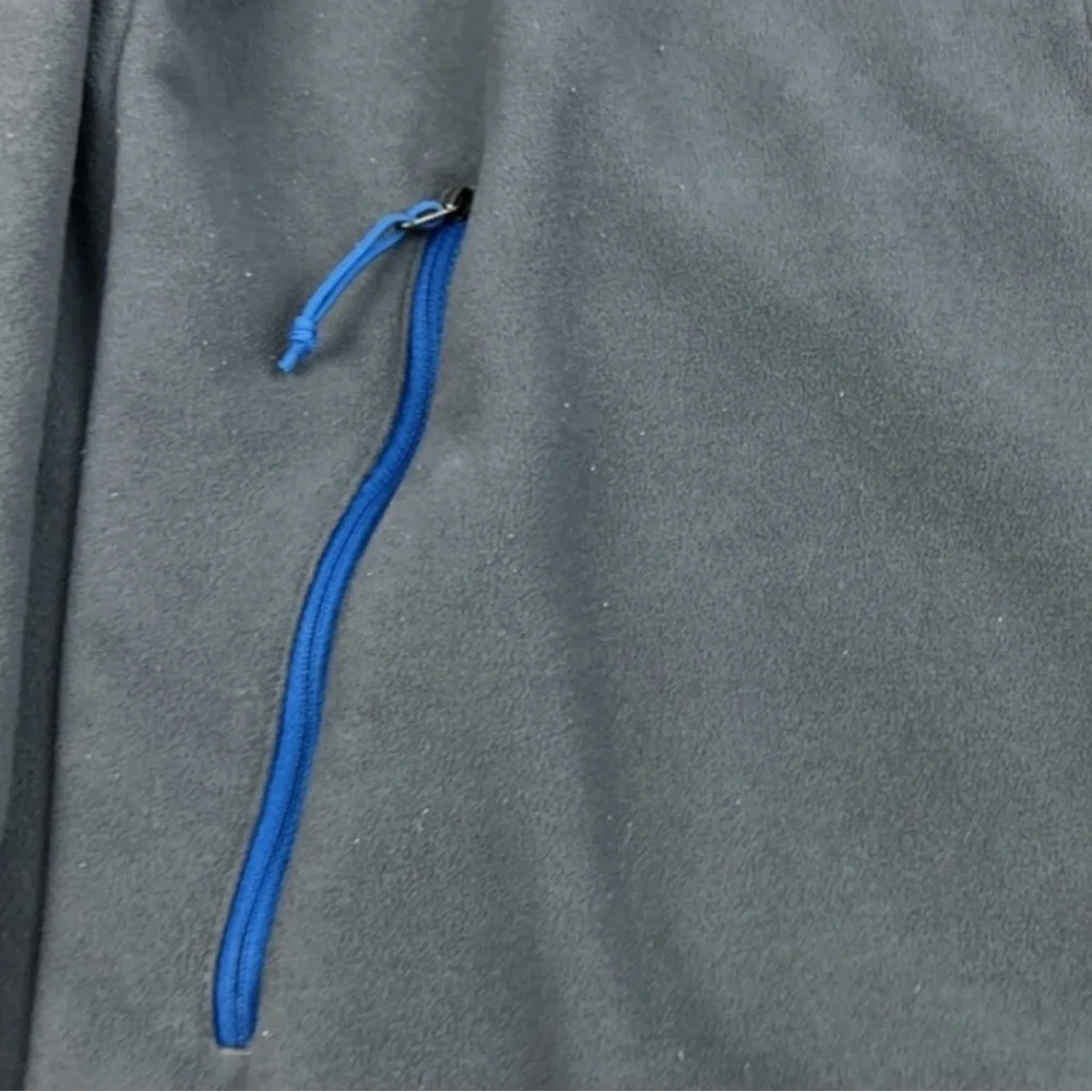 THE NORTH FACE Men's Chimbarazo Gray w/ Blue Trim Fleece Jacket Size XL